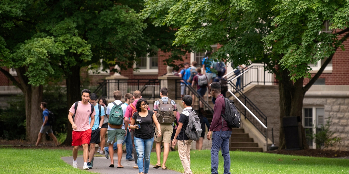 Students on campus