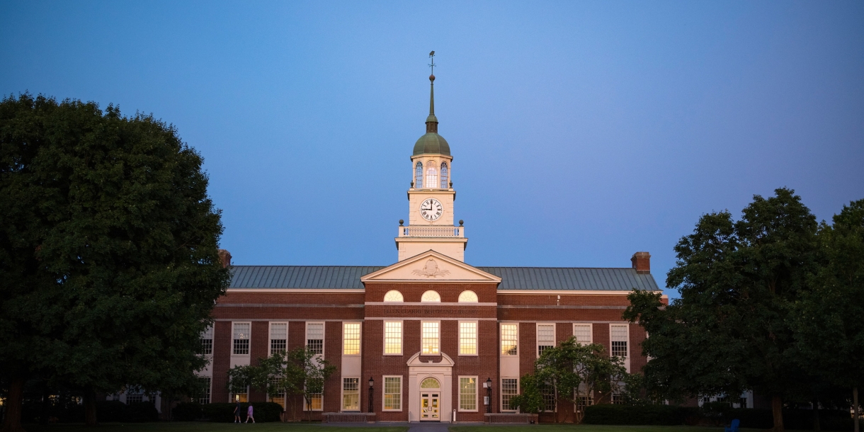 Night time on the quad