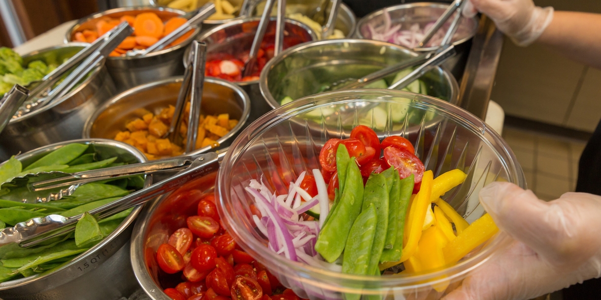 A buffet of colorful veggies