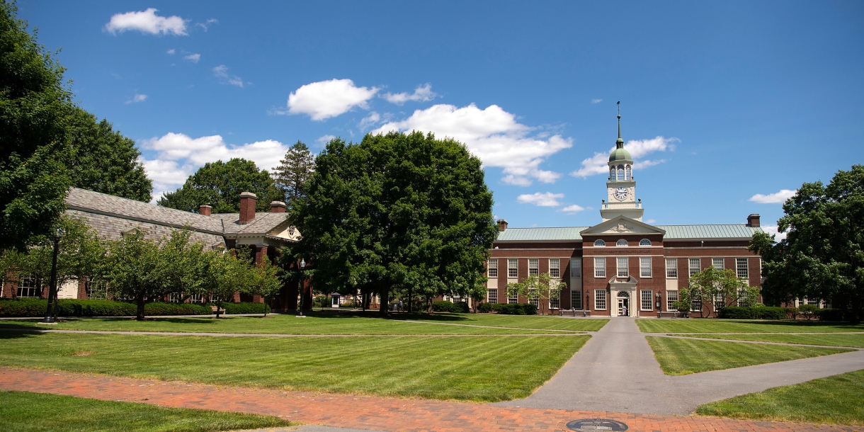 View of Bertrand Library from Malesardi Quad