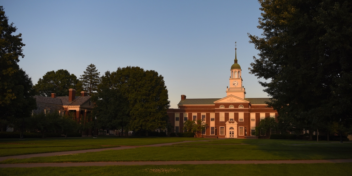 Bertrand Library at dusk