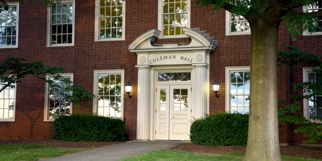 Exterior of Coleman Hall