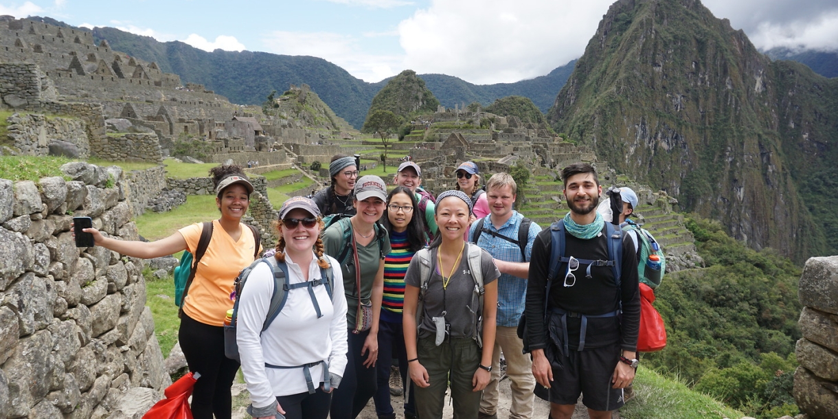 Students at Machu Picchu