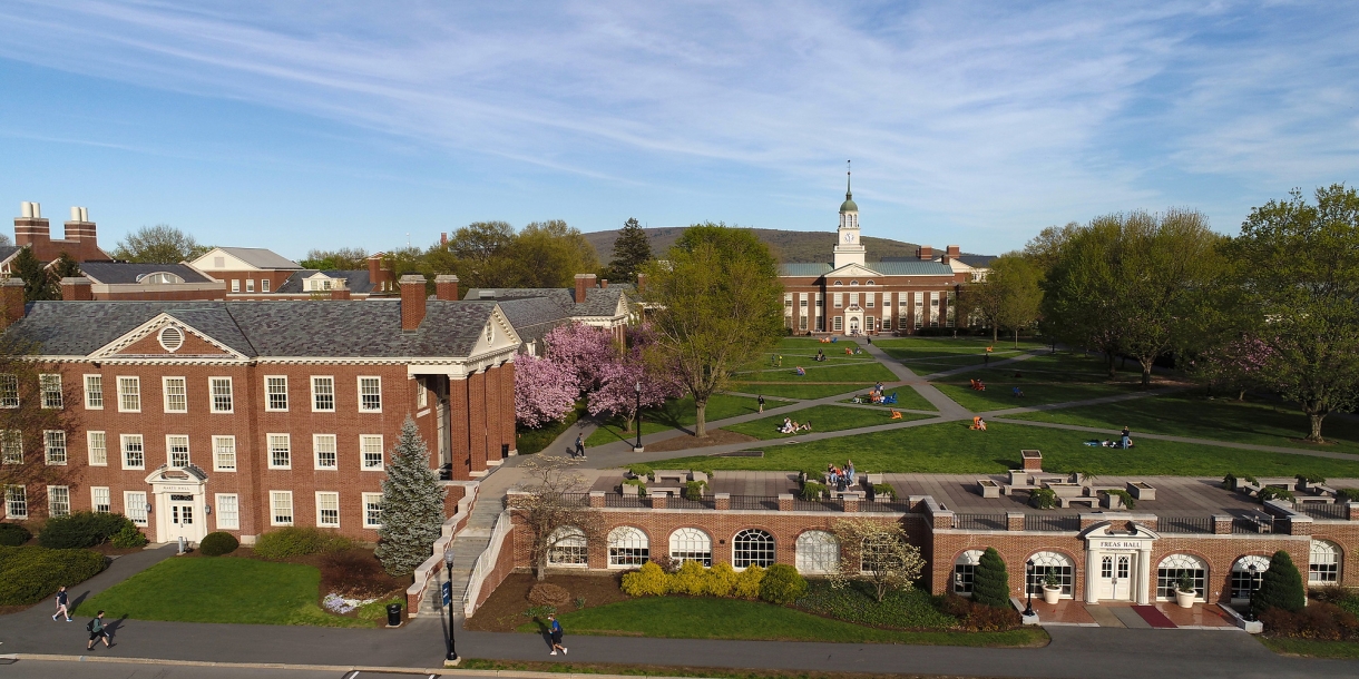 Aerial view of campus