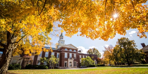 Bertrand Library in Fall