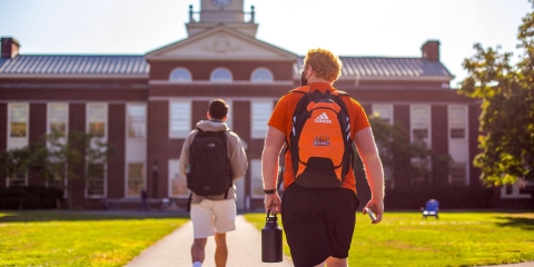 Students walking on Malesardi Quad