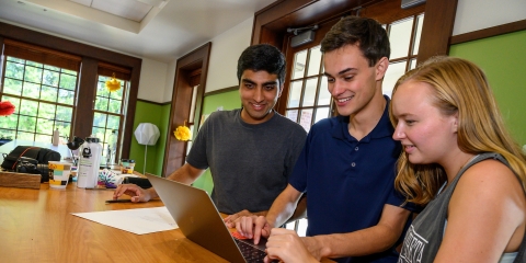 Students during Design Thinking Leadership pre-orientation