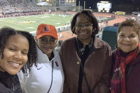 Alumni at Towson Homecoming