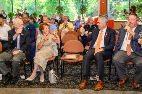Raising a glass to the Bucknell University Alumni Association award winners.