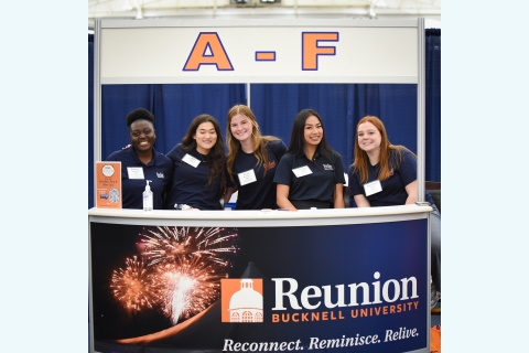 Student Ambassadors in Registration &amp; Check-in.