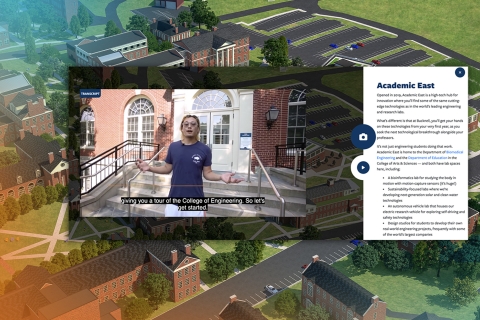 Video embed on Bucknell&#039;s virtual tour