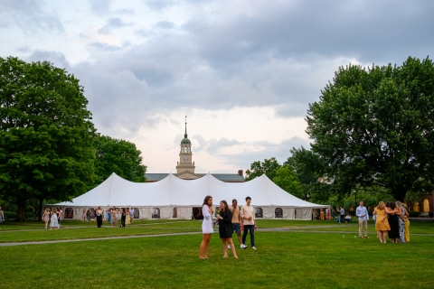 Class dinners on Malesardi Quad.