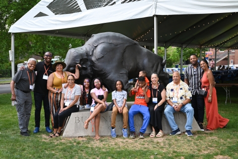 Cynthia A. Mason-Posey &#039;78 with family and friends.