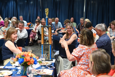 Class of 1988. Winners of the Orange and Blue Spirit Award.