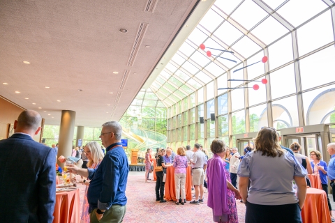 President&#039;s Leadership Reception in the Weis Center.