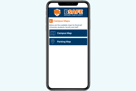 Public Safety BSAFE App Campus Maps screenshot
