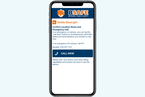 Public Safety BSAFE App Mobile Bluelight screenshot