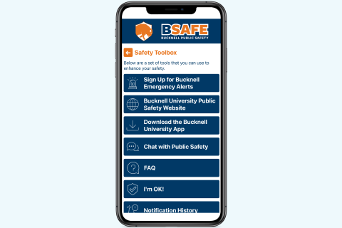 Public Safety BSAFE App Safety Toolbox screenshot