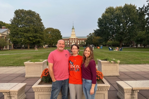 Beautiful backdrop for a family photo.