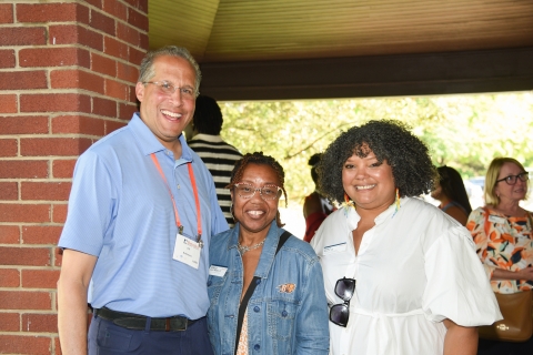 Ed Robinson '86, Vernese Edghill-Walden '87, Kendy Alvarez '06.