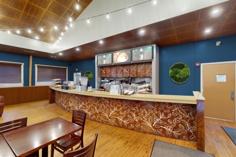 The ordering counter at the 7th Street Café.
