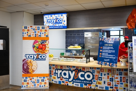 'ray & co is a new food station with açai and smoothie bowls