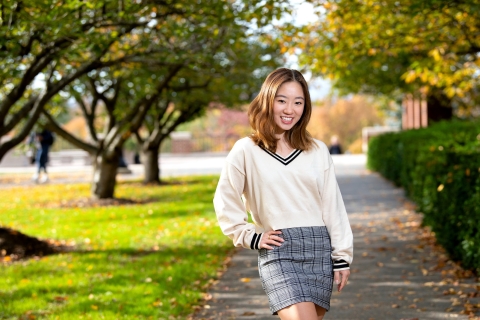Georgia Corbett '24 poses outdoors