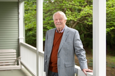The gift creates several funds named for Professor Douglas Candland, psychology and animal behavior. Photo by Emily Paine