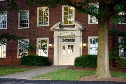 Exterior of Coleman Hall