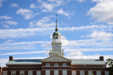 Bertrand Library roof and tower