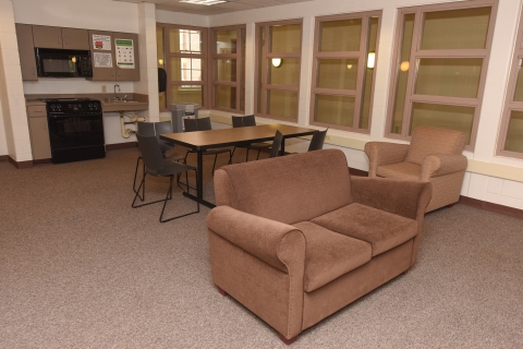 Common area in McDonnell Hall