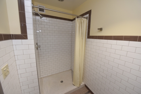 Residence hall shower