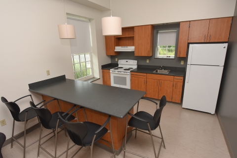 Kitchen in the south campus apartments