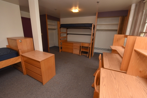 Triple dorm room