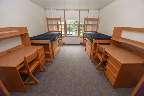 Double Empty dorm room