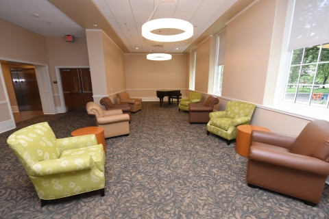 Residence hall seating area