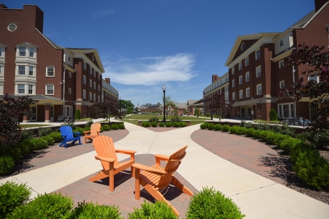 South campus apartments outdoor seating