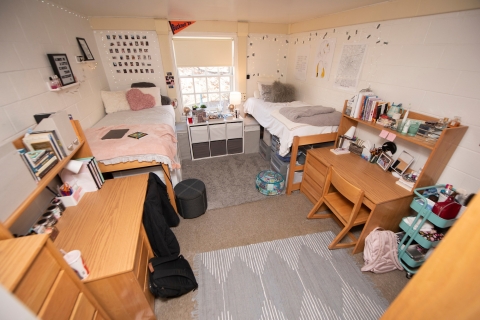 Furnished two student dorm room at Bucknell University.