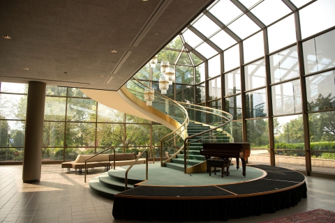 Spiral stairs in the Weis Center