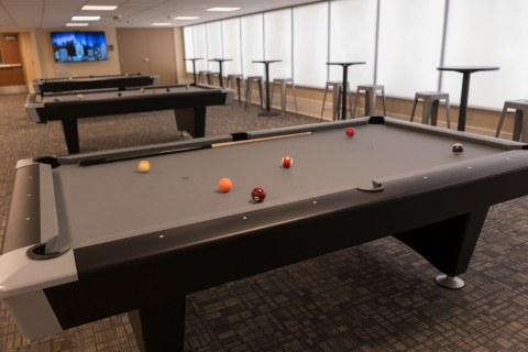 Pool tables at Roberts Hall