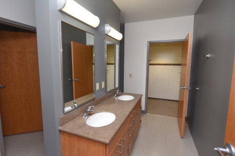 Suite housing bathroom