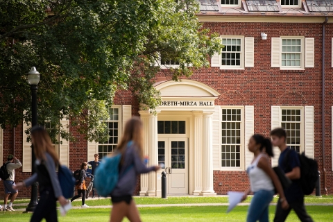 Students on campus