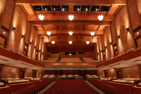 Weis Center interior ceiling