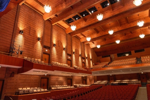 The interior seating of the Weis Center