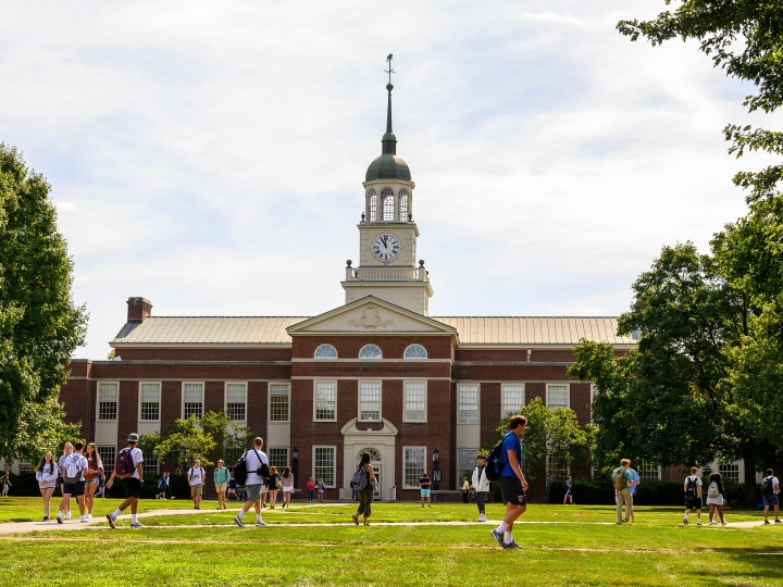 First day of class on the quad