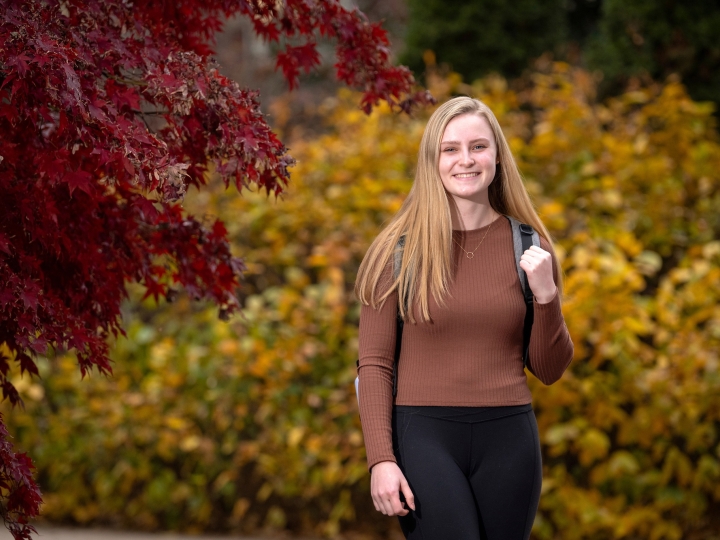 Marion Duval '25 poses outdoors