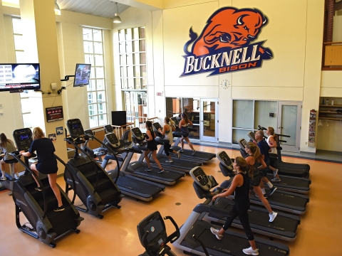 Interior of Krebs Family Fitness Center