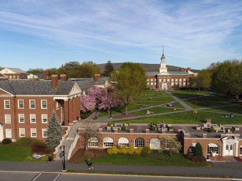 Aerial view of campus
