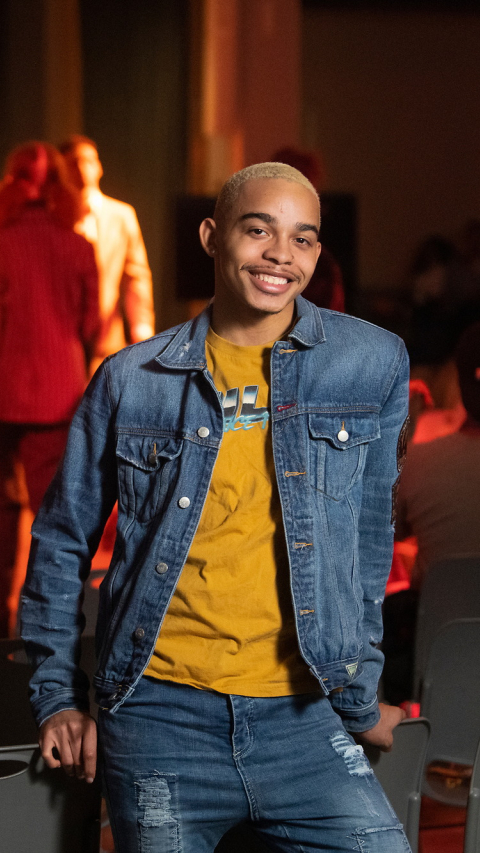 Student portrait at fashion show