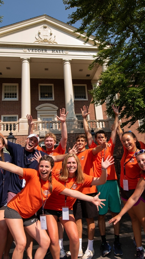 Welcoming Orientation Assistants on Move In Day